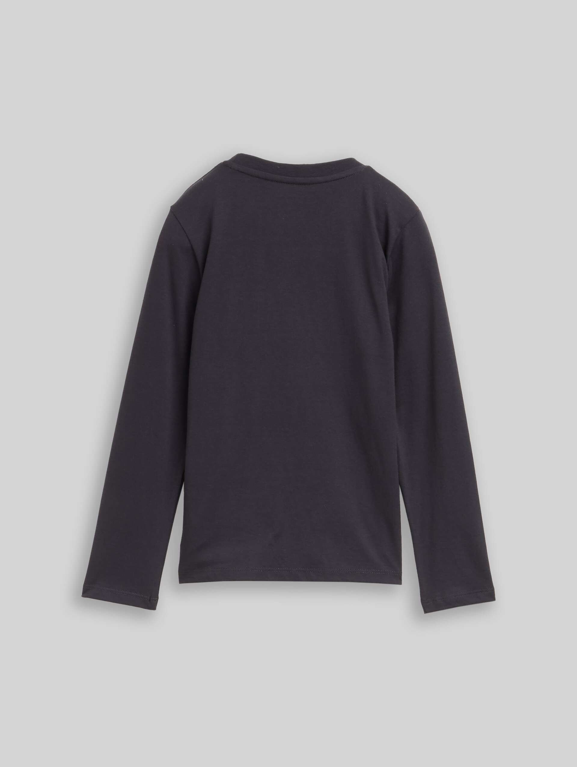 Langarmshirt mit Wendepailletten - coal grey