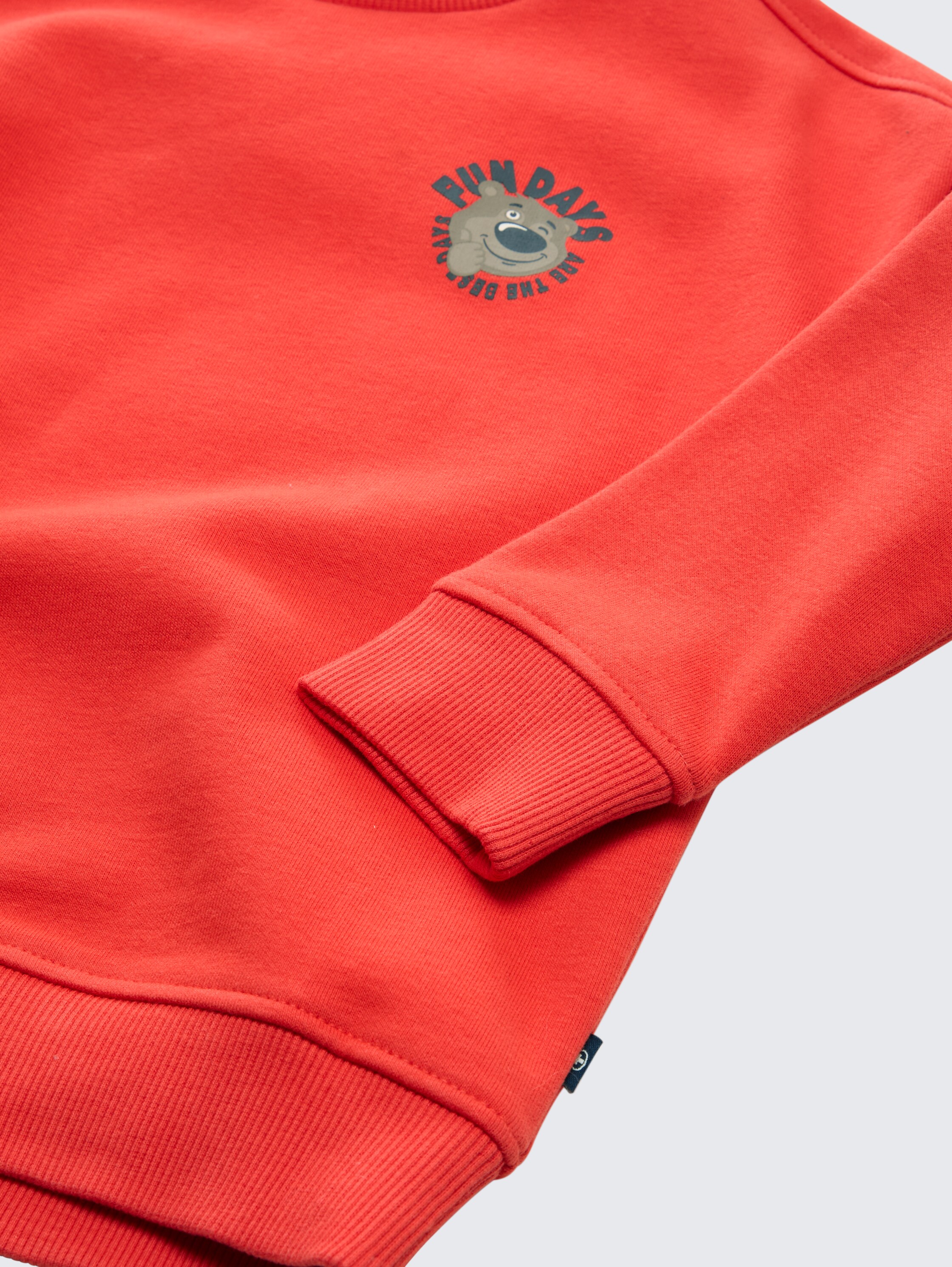 Oversized sweatshirt with print - soft_red - 