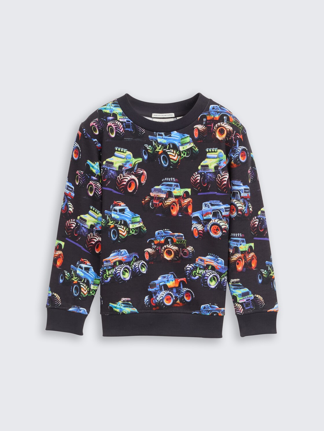 Sweatshirt mit Allover-Print - multicolor monstertruck design - Vorder-Produkt-Ansicht
