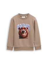 Niet geselecteerd, Sweater met print door , bruin