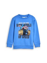 Geselecteerd, Sweater met print door Tom Tailor, blauw