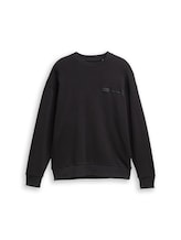 Ausgewählt, Relaxed Fit Sweatshirt mit Rückenprint von Tom Tailor, schwarz