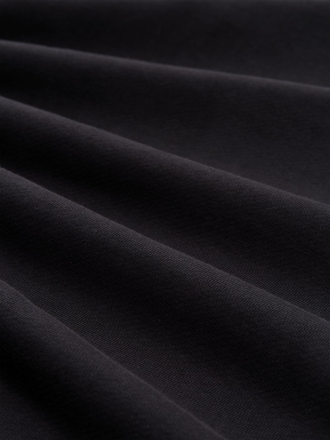 Relaxed Fit Sweatshirt mit Rückenprint - Night Watch Black - Material-Ansicht