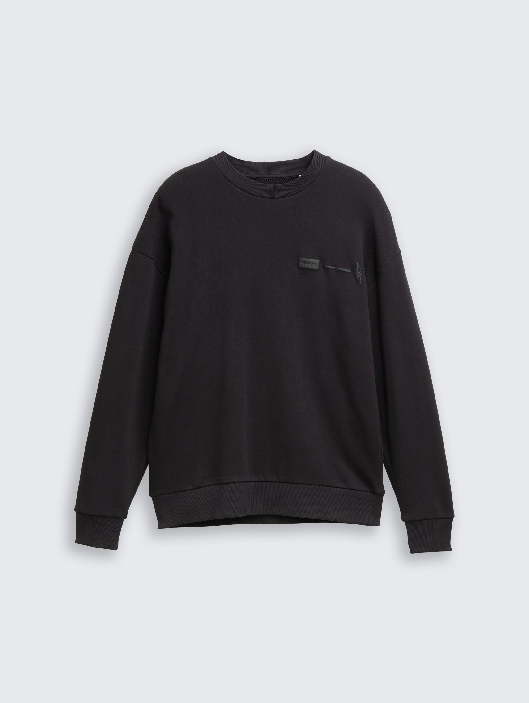 Relaxed Fit Sweatshirt mit Rückenprint - night_watch_black_1 - 