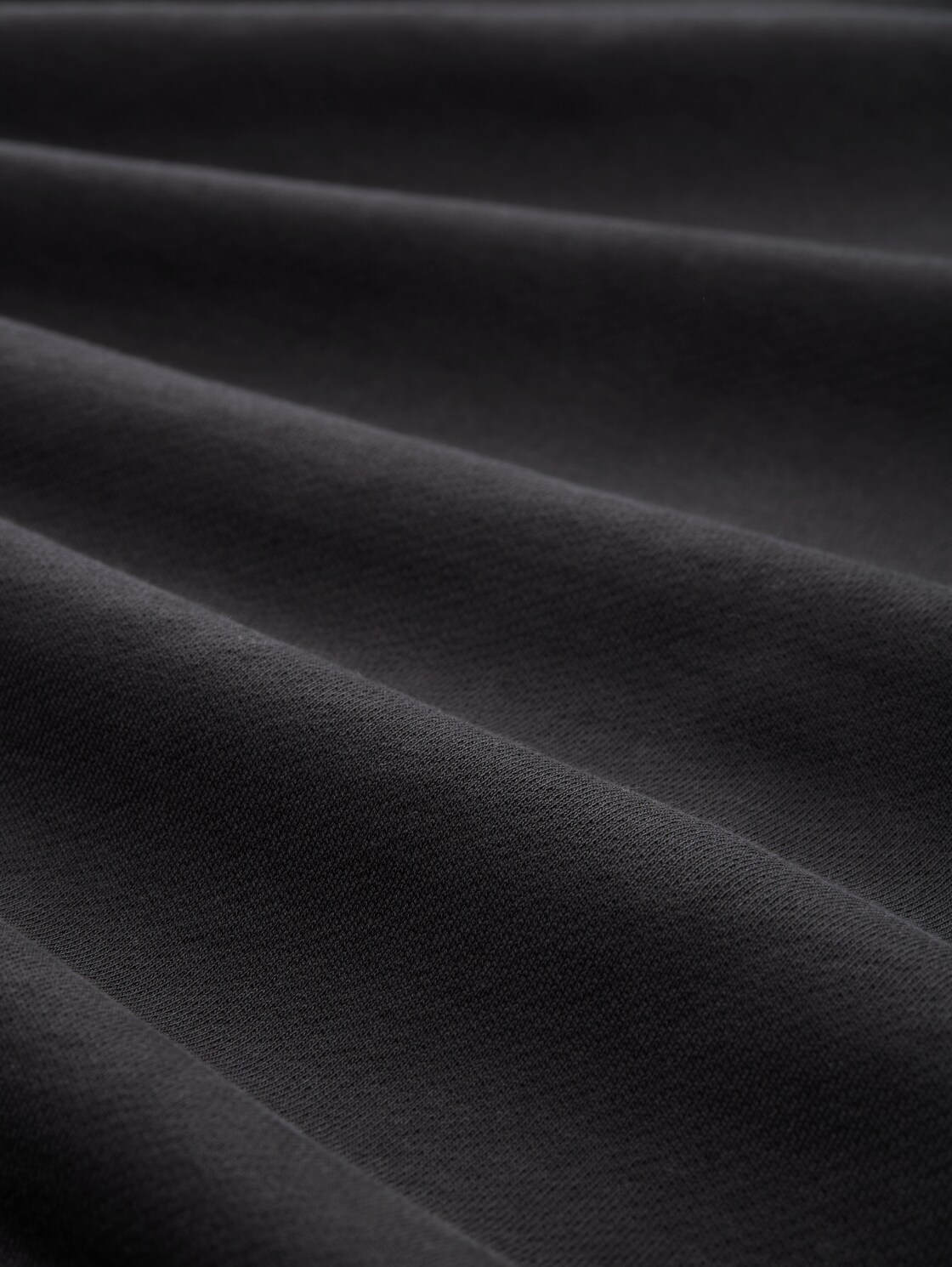 Relaxed Fit Hoodie Sweatshirt mit Print - Night Watch Black - Material-Ansicht