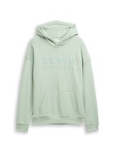 Ausgewählt, Relaxed Fit Hoodie Sweatshirt mit Print von Tom Tailor, grün