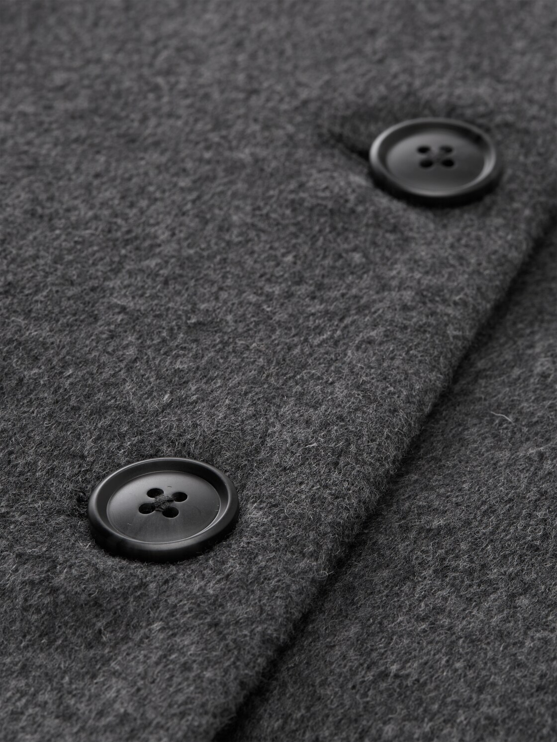 Wollmantel mit Gürtel - dark anthra melange - Produkt-Detail-Ansicht