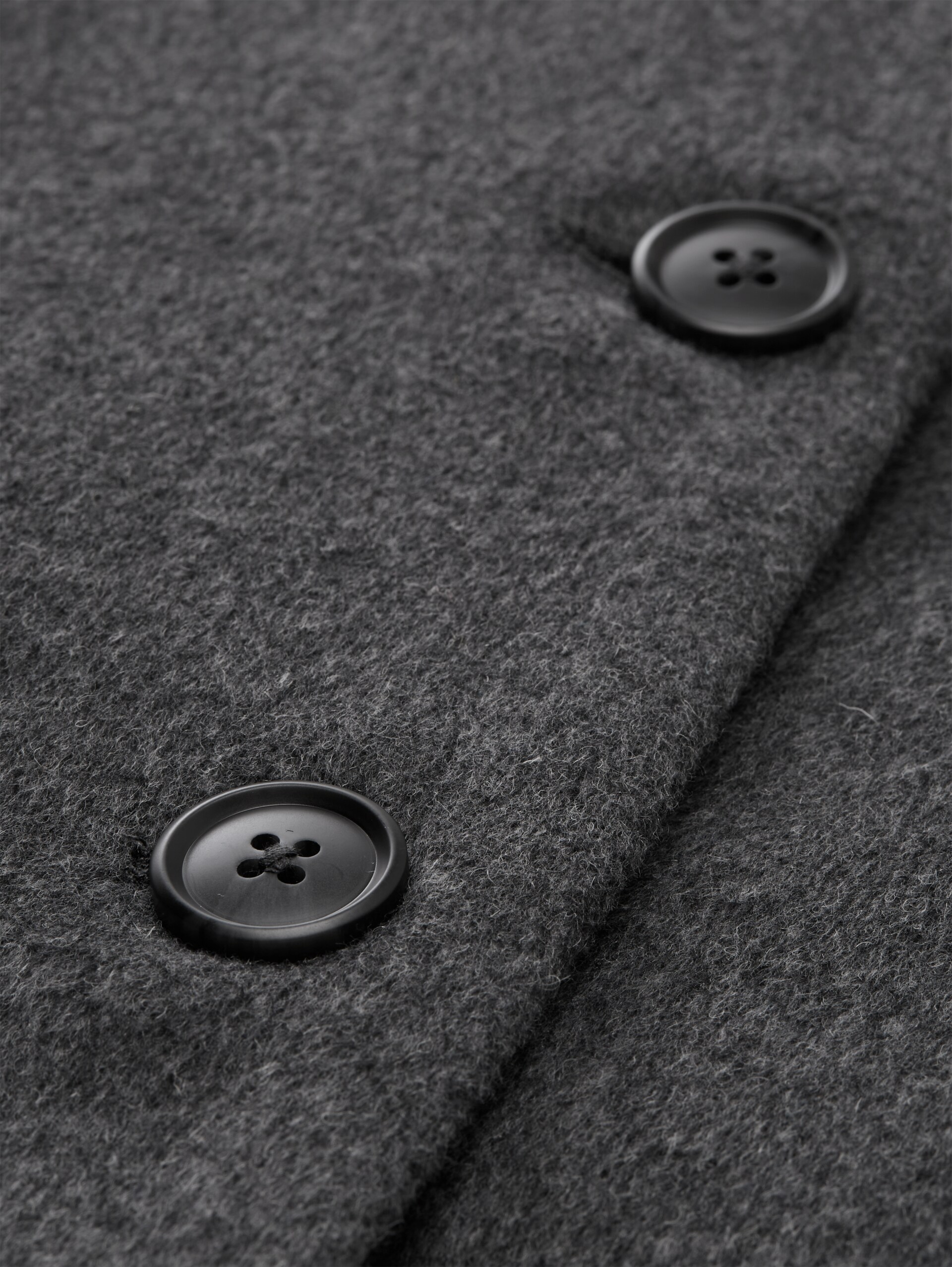 Wollmantel mit Gürtel - dark anthra melange - Produkt-Detail-Ansicht