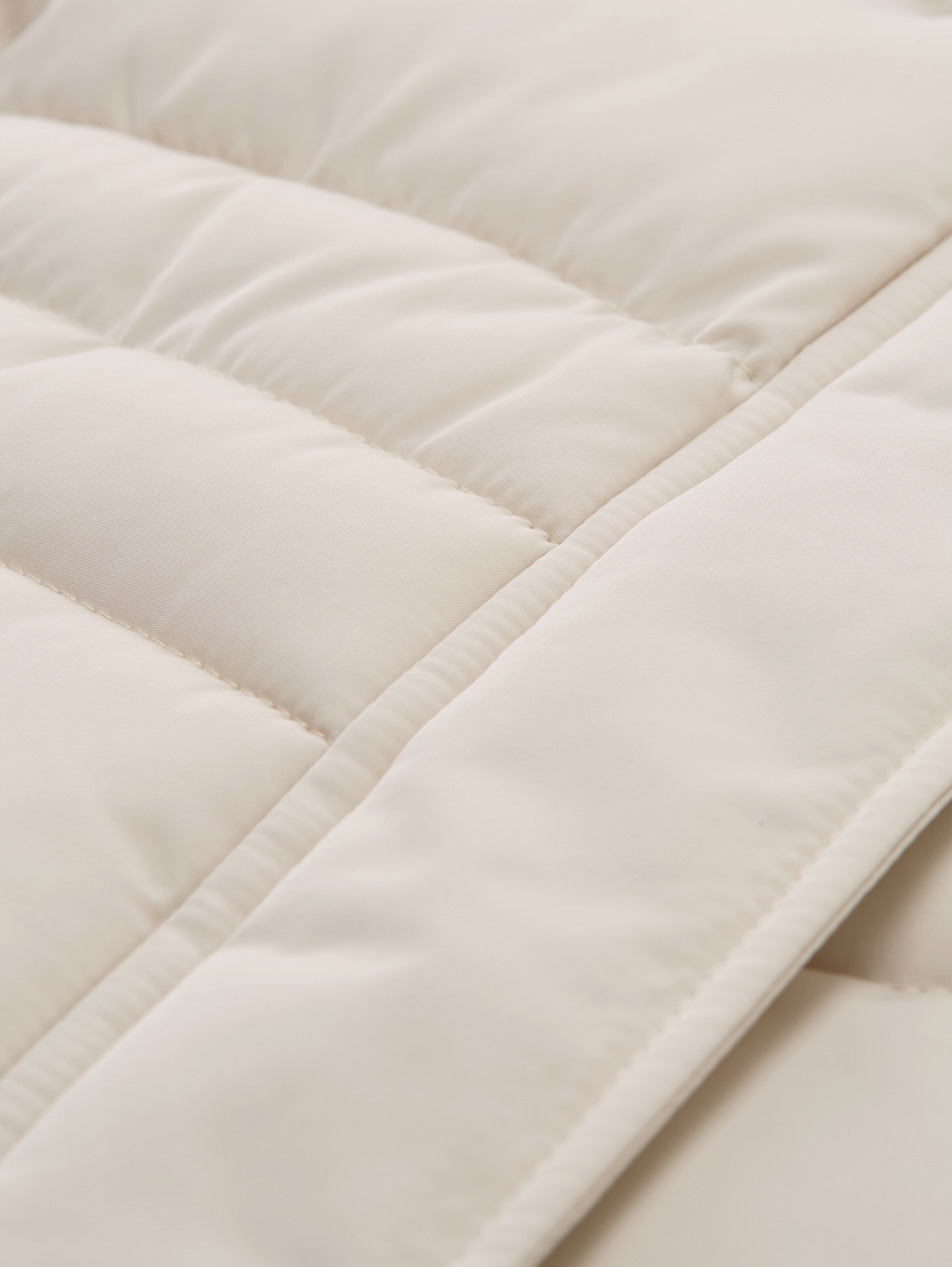 Puffer jacket with detachable hood in white by Tom Tailor