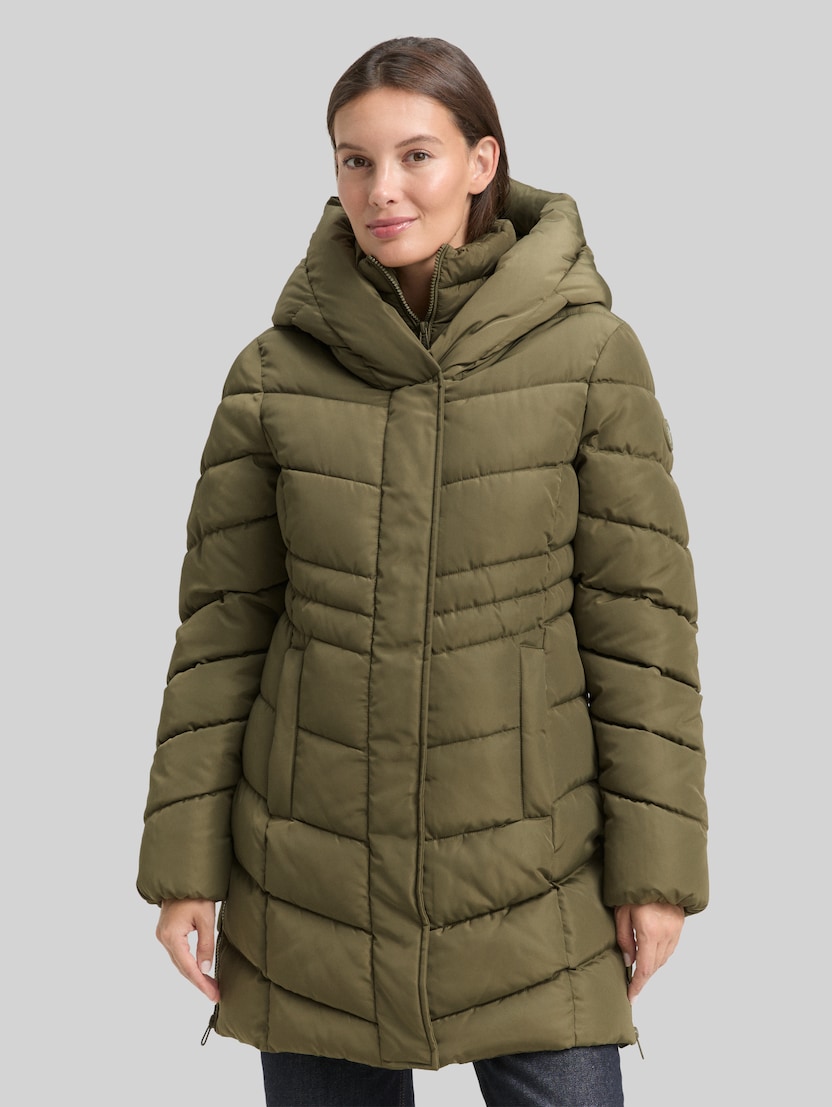 Puffer-Mantel im 2-in-1-Look von Women, jungle soil green