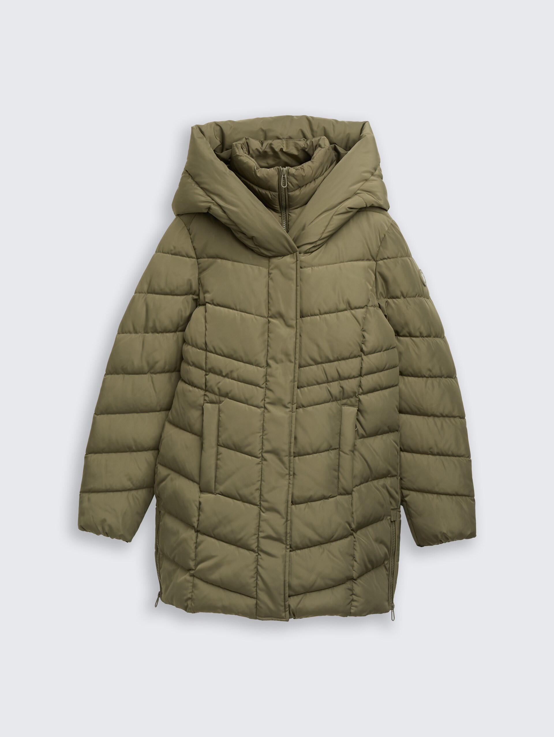 Puffer-Mantel im 2-in-1-Look - jungle soil green - Vorder-Produkt-Ansicht