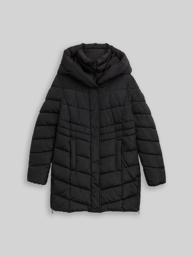 Puffer-Mantel im 2-in-1-Look von Women, deep black