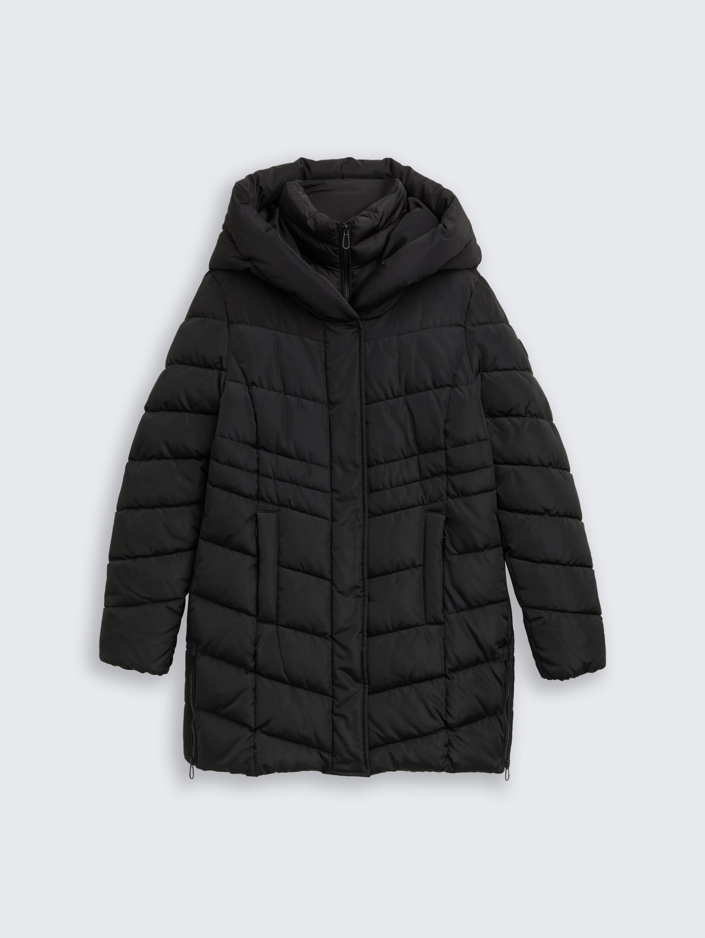 Manteau matelassé 2 en 1 - deep black - Vue de face du produit