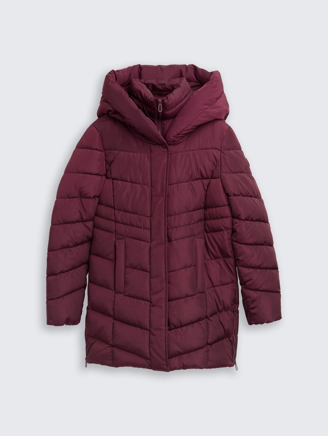 Puffer-Mantel im 2-in-1-Look - bordeaux red - Vorder-Produkt-Ansicht