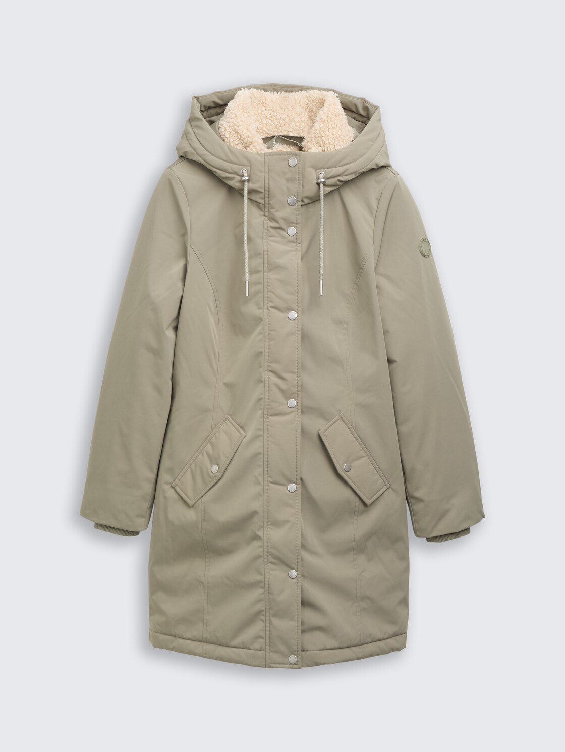 Winter Parka mit Kapuze - smoke olive - Vorder-Produkt-Ansicht