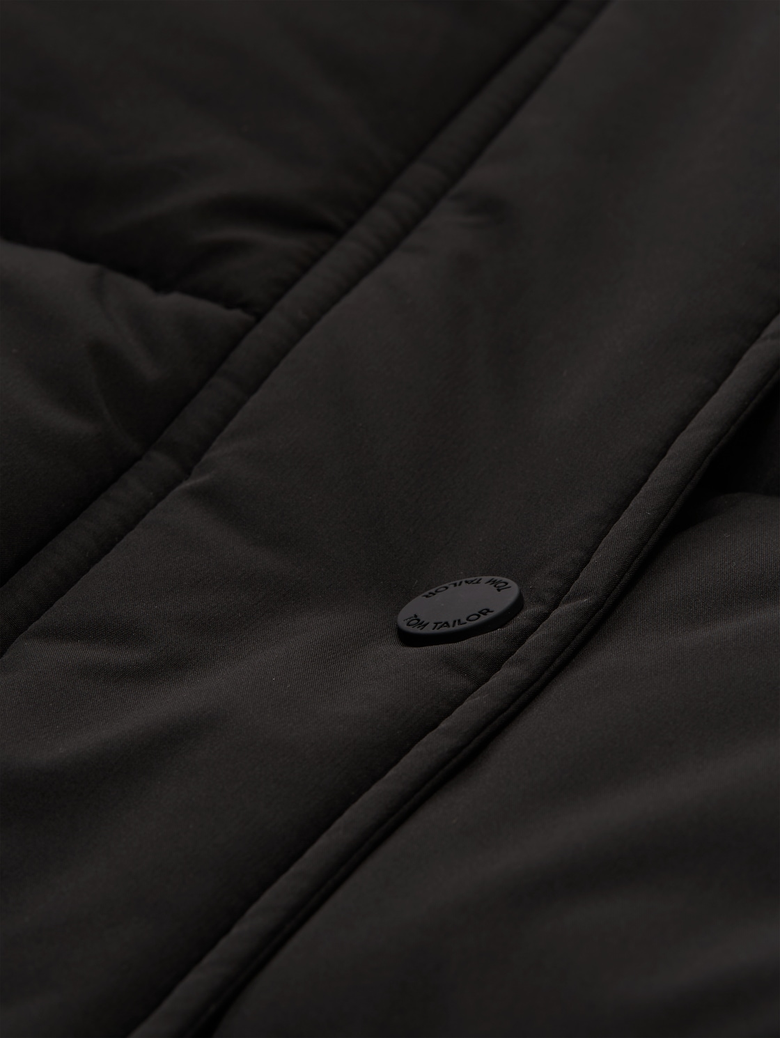 Puffer-Mantel mit abnehmbarer Kapuze - deep black - Produkt-Detail-Ansicht