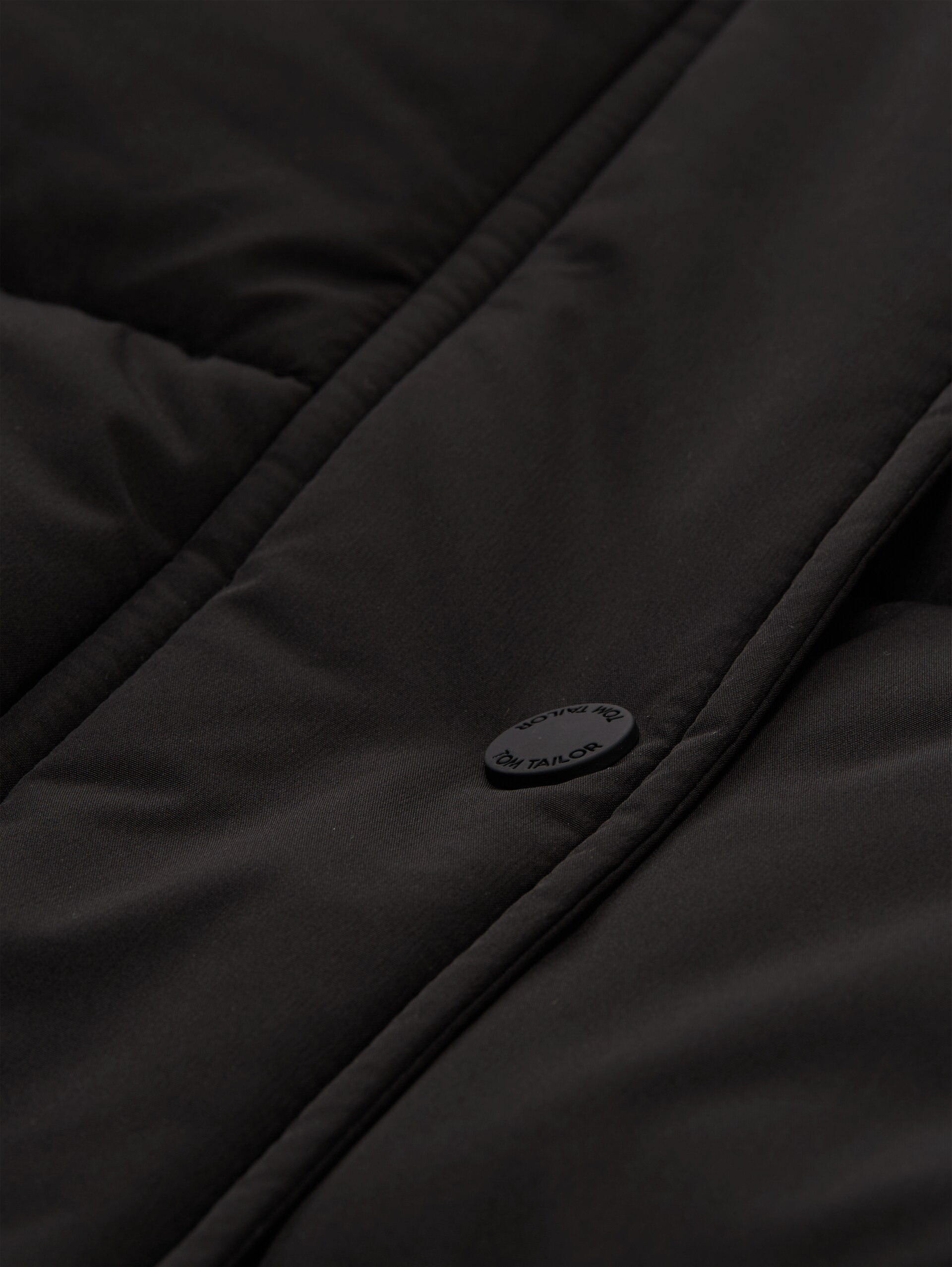 Puffer-Mantel mit abnehmbarer Kapuze - deep black - Produkt-Detail-Ansicht