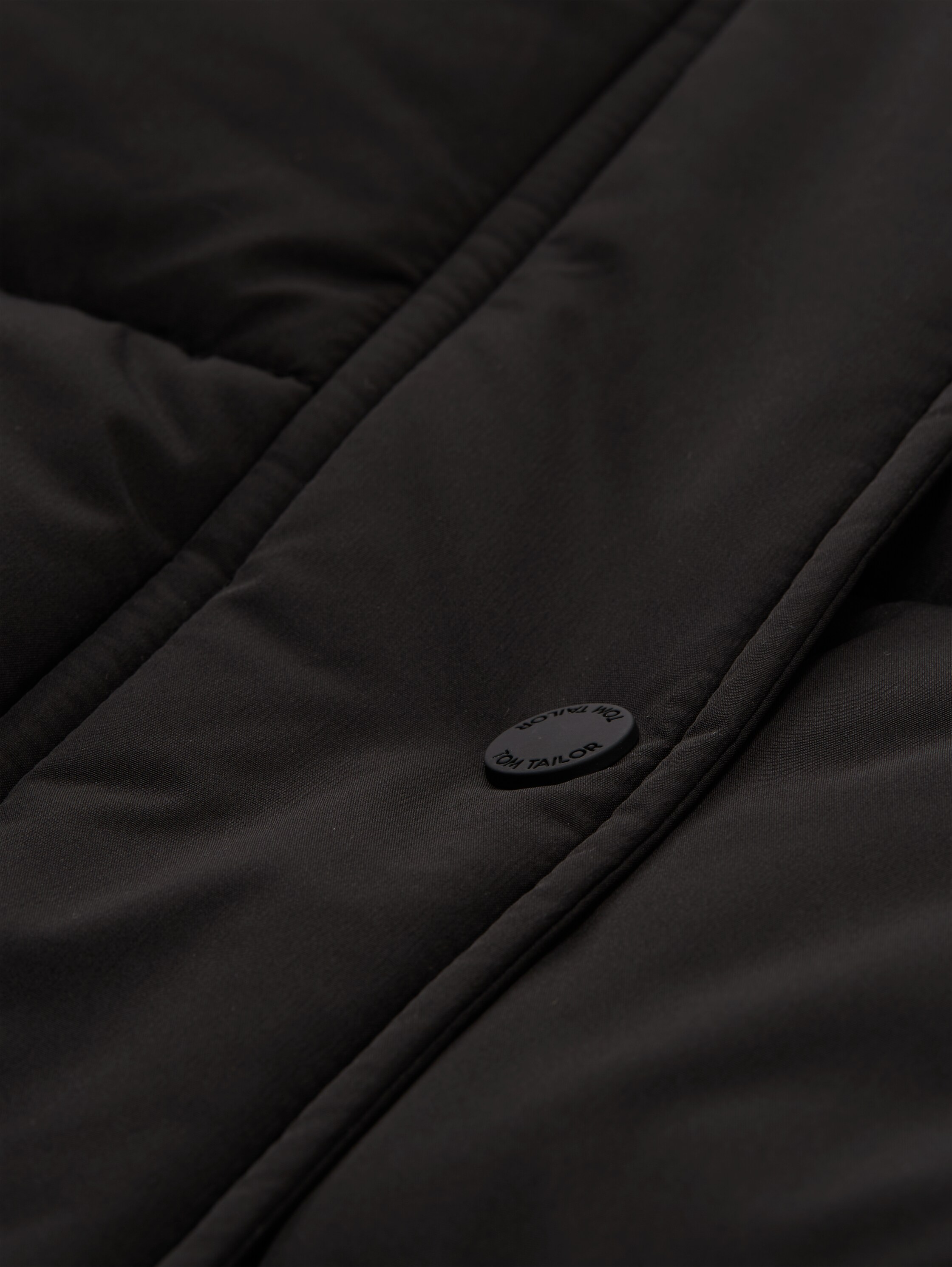 Puffer coat with detachable hood - deep_black_1 - 