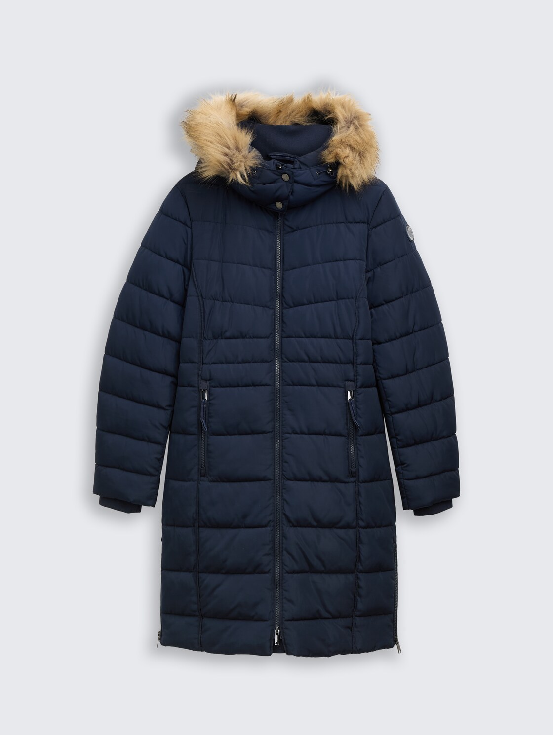 Puffer-Mantel mit abnehmbarer Kapuze - sky captain blue - Vorder-Produkt-Ansicht