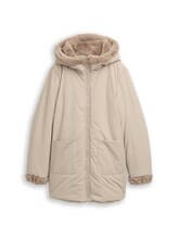 Selected, Reversible coat with hood by Tom Tailor, grey