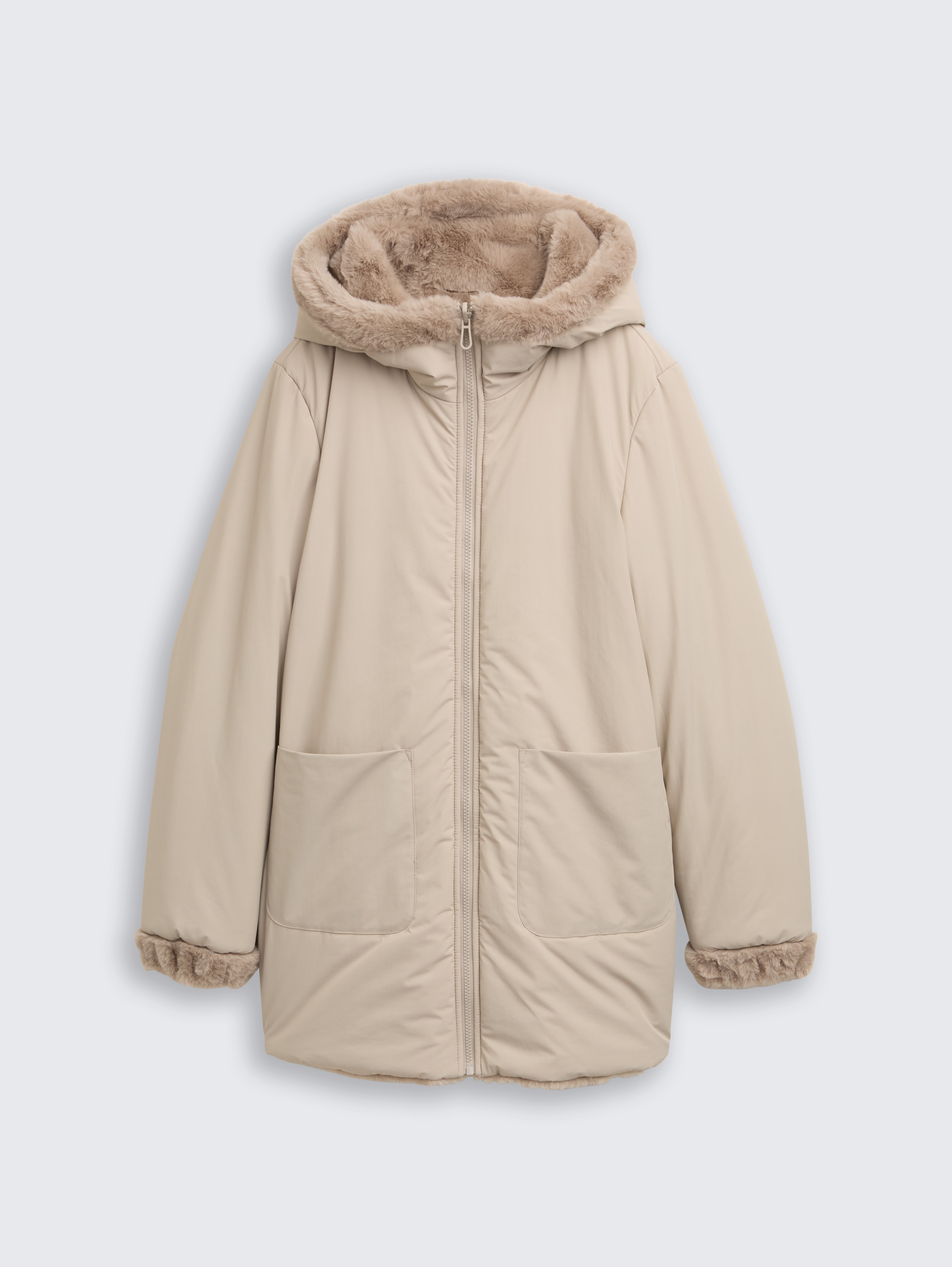 Reversible coat with hood by Tom Tailor