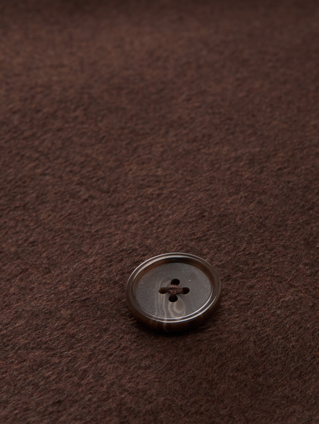 Loose Fit Wollmantel - soft chocolate brown - Produkt-Detail-Ansicht