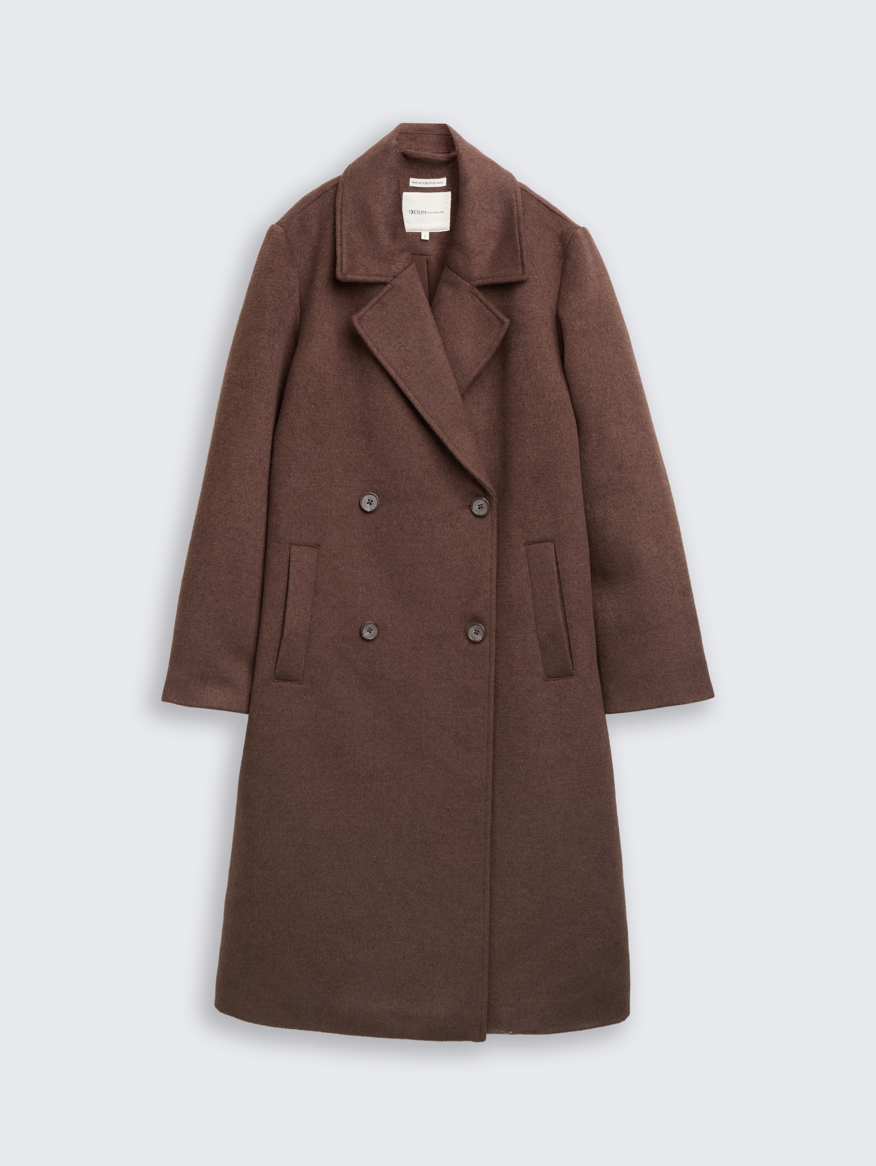 ジャケット・アウター STUDIOUS 2024AW Stand Collar Wool Coat Wool coat with stand-up collar by Tom Tailor