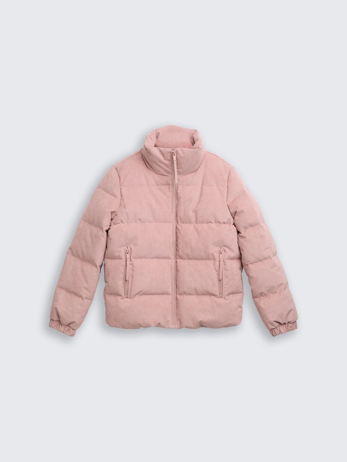 Cord Pufferjacke mit Stehkragen - Antique Rose - Vorder-Produkt-Ansicht