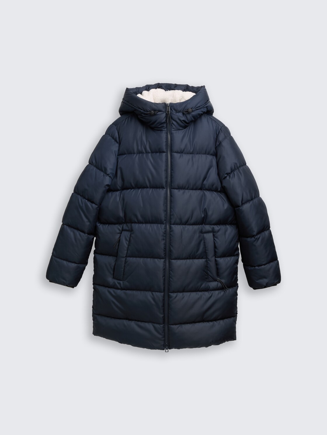 Puffer-Mantel mit Kapuze - sky captain blue - Vorder-Produkt-Ansicht