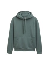 Ausgewählt, Relaxed Fit Hoodie Sweatshirt mit Rückenprint von Tom Tailor, grün
