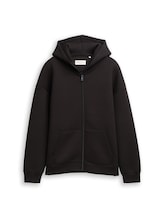 Nicht ausgewählt, Relaxed Fit Hoodie Sweatjacke aus Scuba von , schwarz