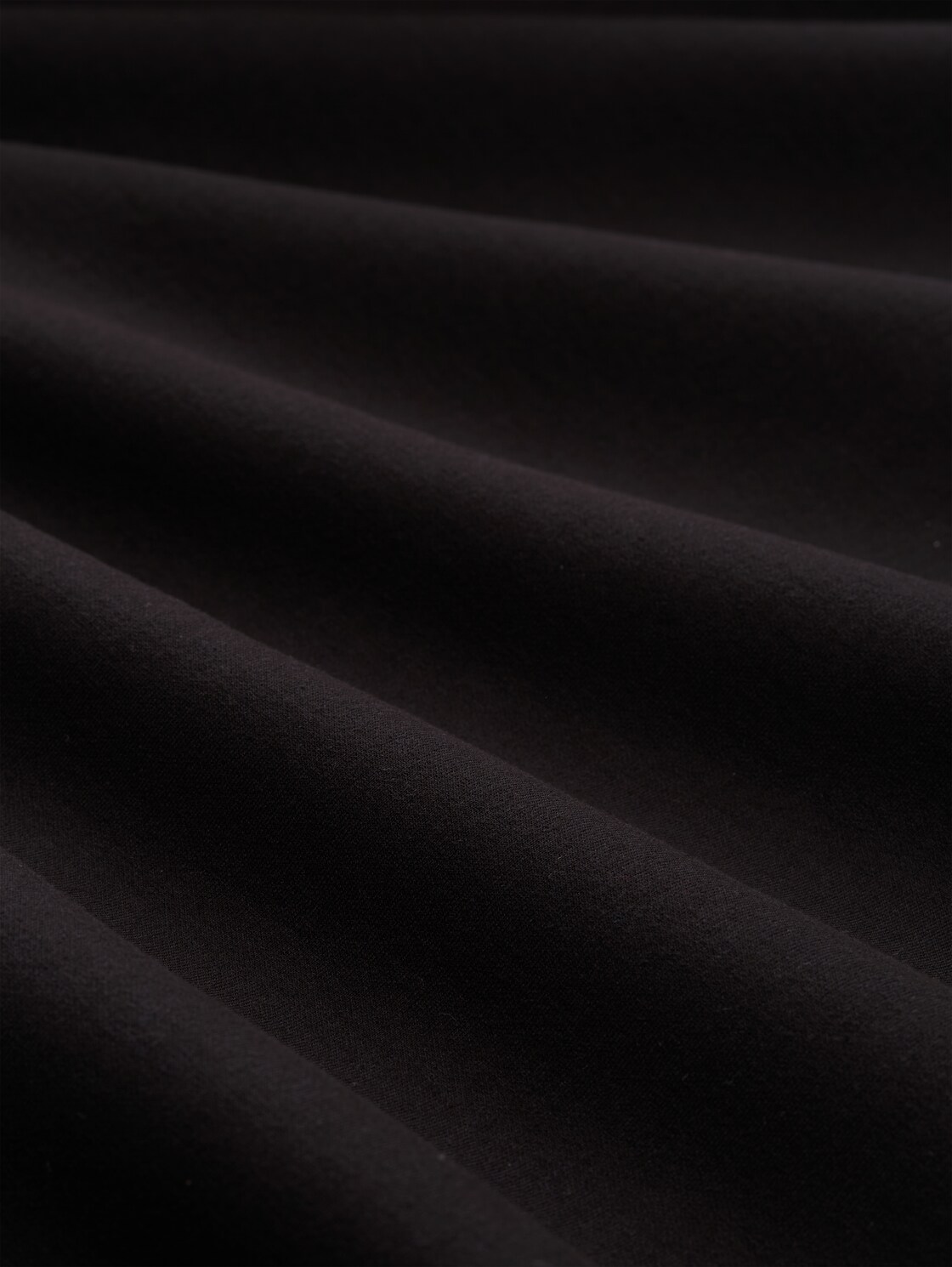 Relaxed Fit Hoodie Sweatjacke aus Scuba - Night Watch Black - Material-Ansicht