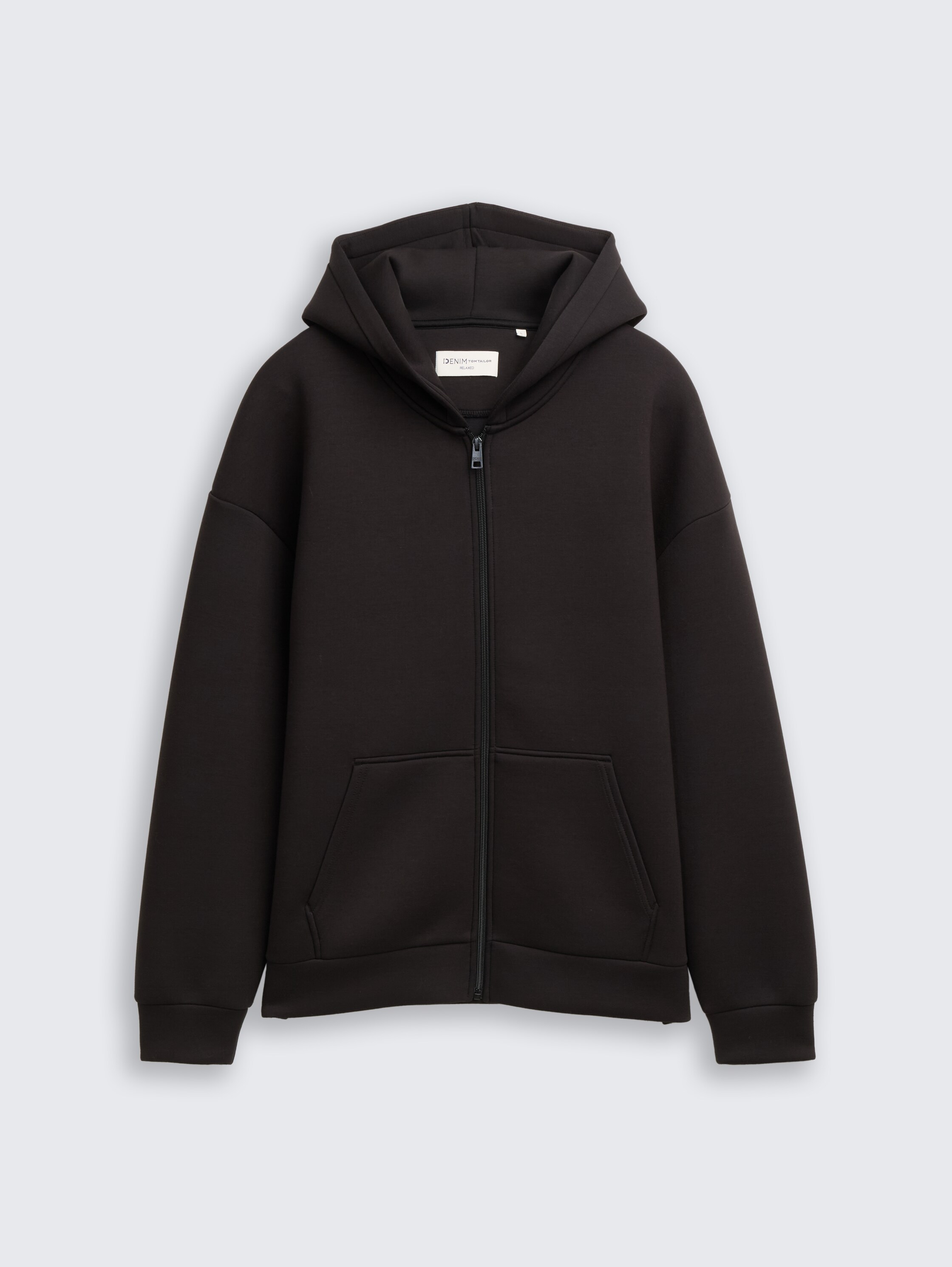 Relaxed fit hoodie sweatjack van Scuba - night_watch_black_1 - 