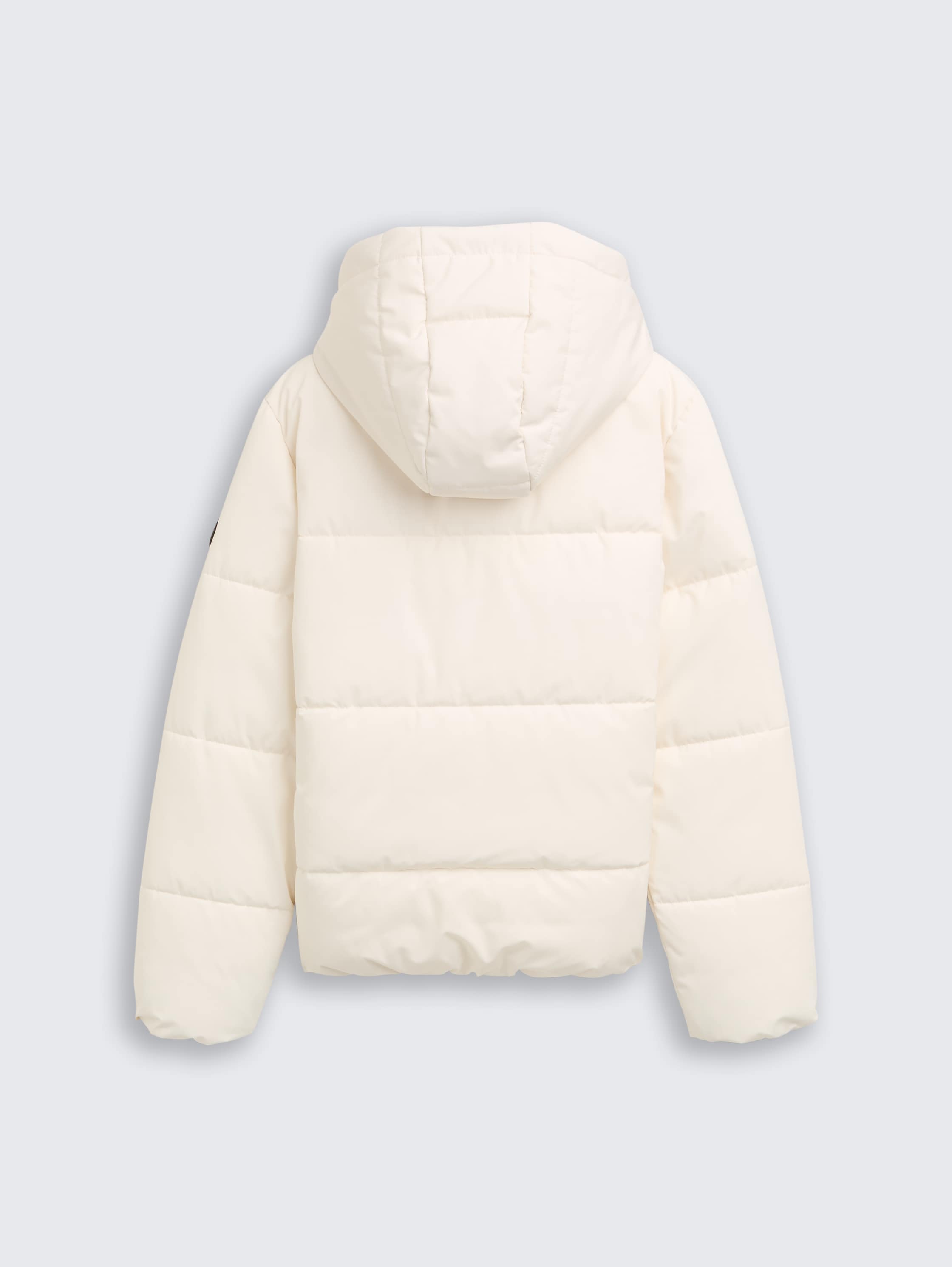 Puffer-Jacke mit abnehmbarer Kapuze - soft neutral beige