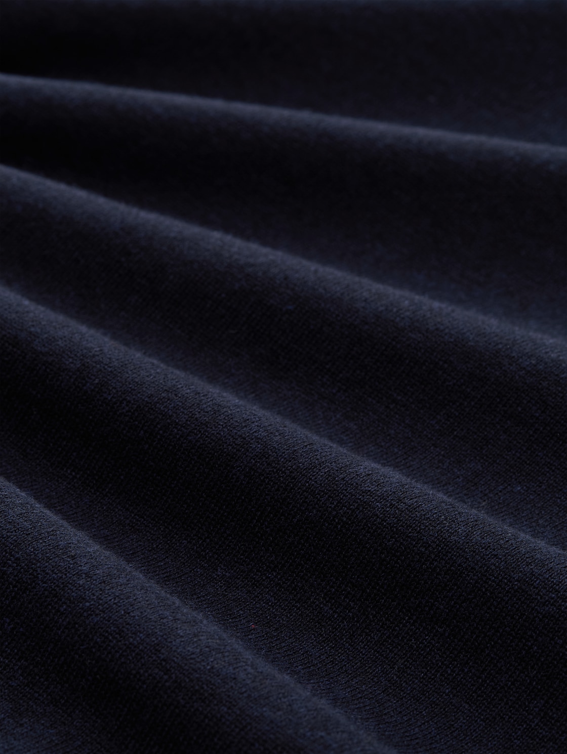 Troyer Strickpullover mit Logo-Stickerei - Knitted Navy Melange - Material-Ansicht