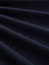 Troyer Strickpullover mit Logo-Stickerei - Knitted Navy Melange - Material-Ansicht