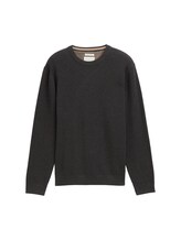 Ausgewählt, Strickpullover aus Bio-Baumwolle von Tom Tailor, schwarz