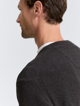 Pull en coton - Black Grey Melange - Vue détaillée du modèle