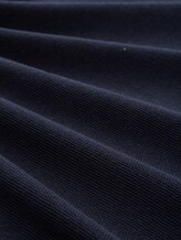 Strickpullover aus Baumwolle - Knitted Navy Melange - Material-Ansicht