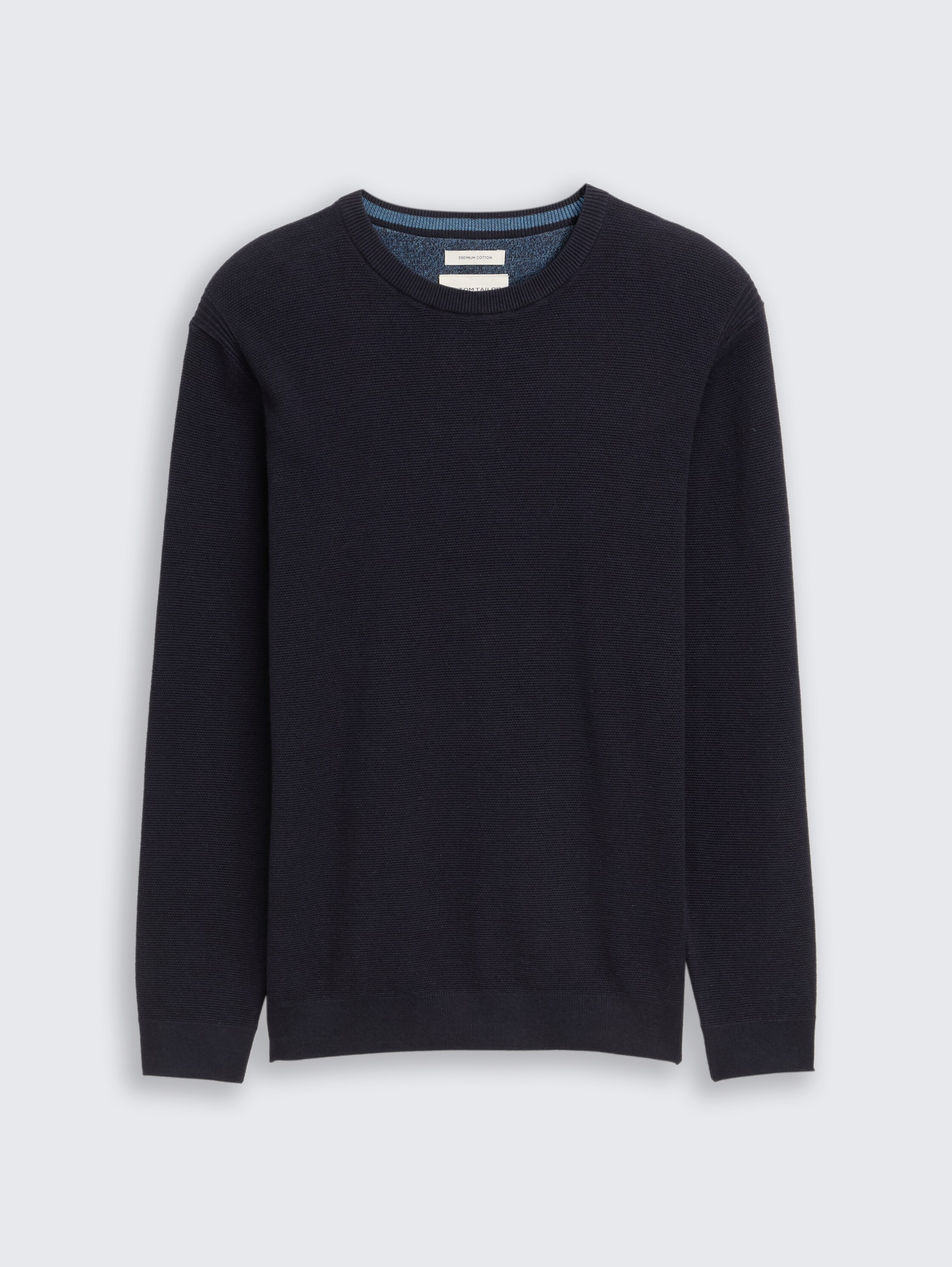 Strickpullover aus Bio-Baumwolle - Knitted Navy Melange