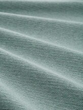 Pull en maille de coton - dark smoke green melange - Vue de la matière