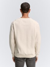 Strickpullover aus Baumwolle - soft buttercream melange