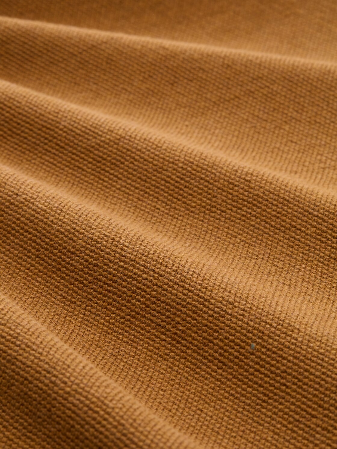 Strickpullover aus Baumwolle - deep cognac melange - Material-Ansicht