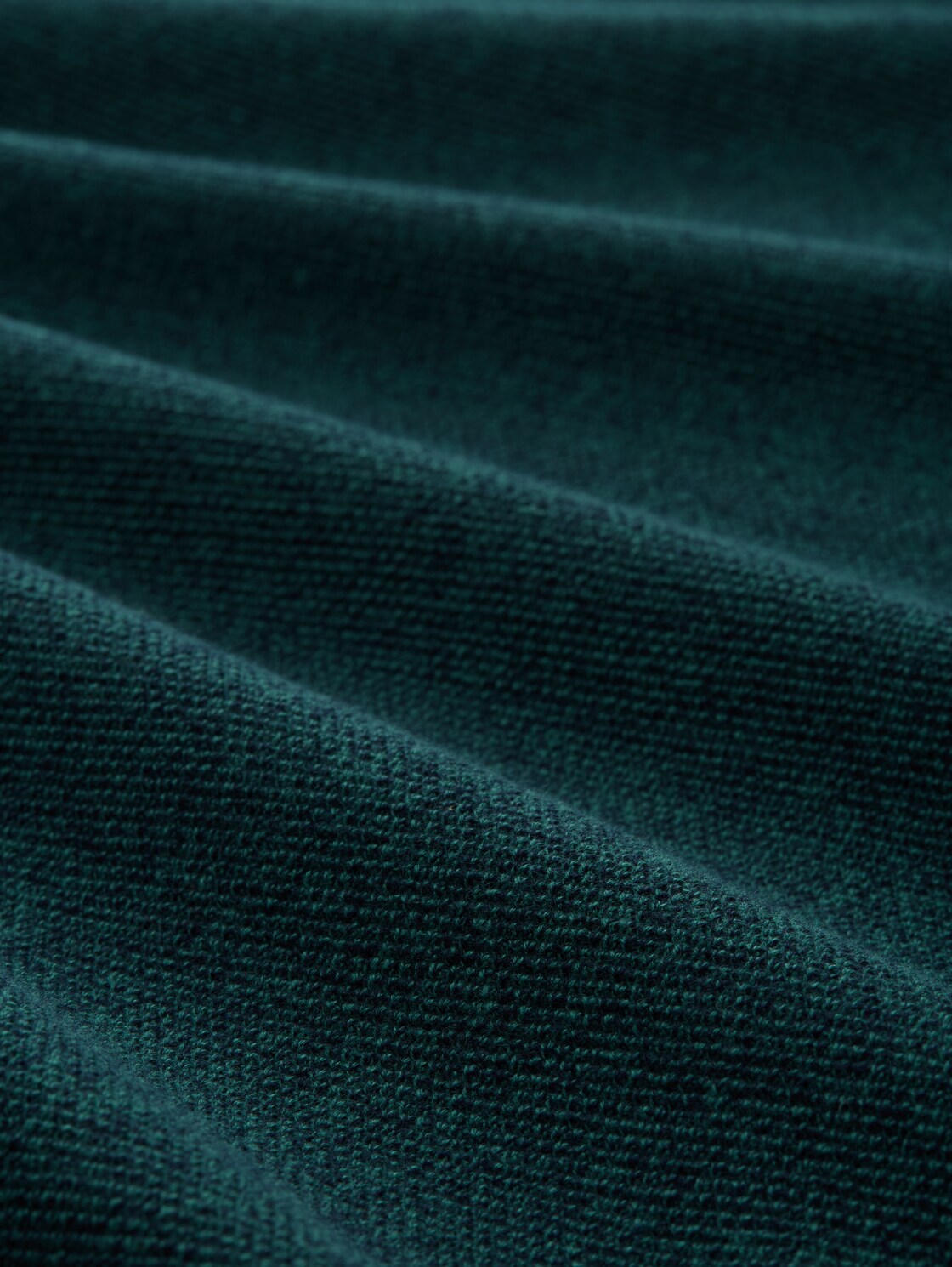 Strickpullover aus Baumwolle - jasper green navy twotone - Material-Ansicht