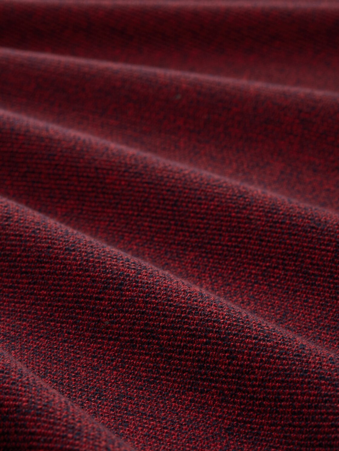 Strickpullover aus Baumwolle - samba red navy twotone - Material-Ansicht