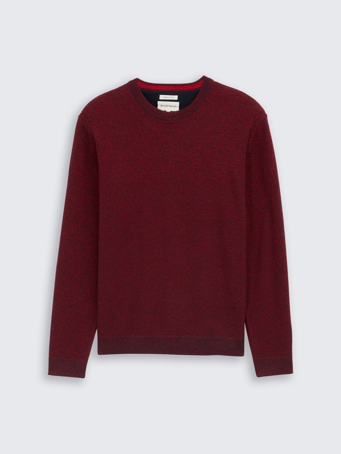 Strickpullover aus Baumwolle - samba red navy twotone