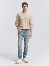 Pull en coton - beige offwhite twotone - Vue de face du modèle