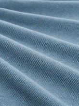 Pull en maille de coton - faded blue melange - Vue de la matière