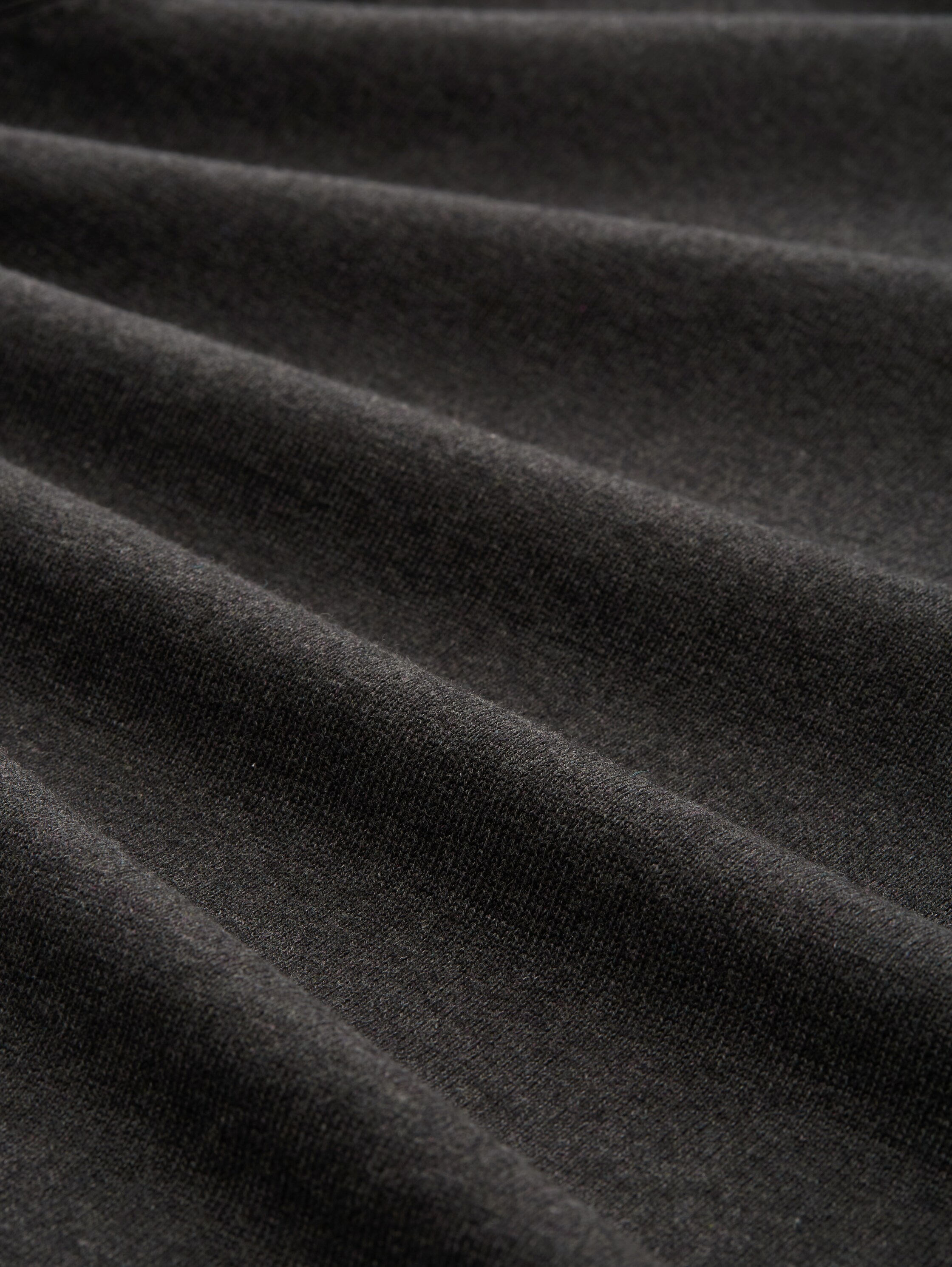 Gebreid vest van katoen - black_grey_melange - 