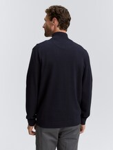 Cardigan avec col montant - Knitted Navy Melange